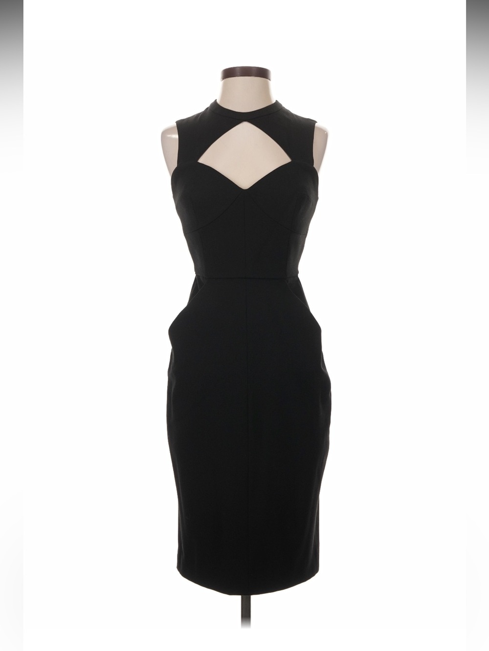 A.L.C. Black Sleeveless Cutout Sheath Dress Size 6